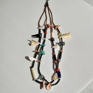 Vintage Zuni Beaded Fetish Necklace